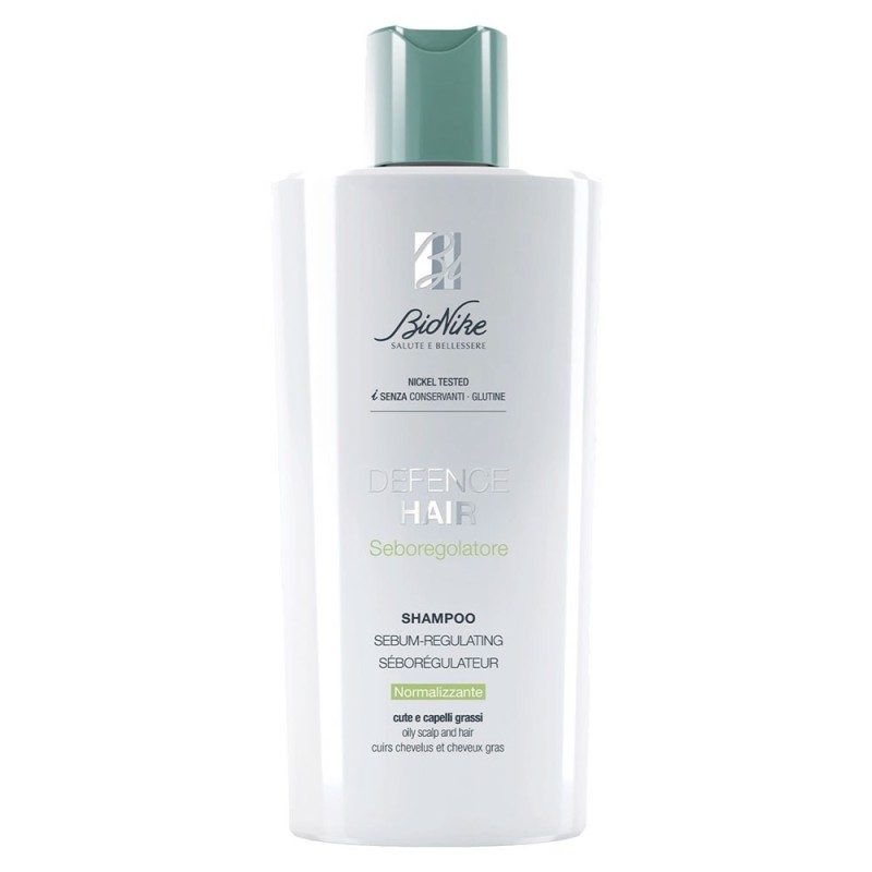 Bionike Defence Hair - Shampoo Normalizzante Seboregolatore, 200ml