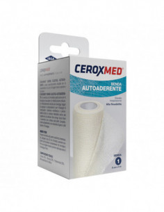 Ceroxmed Benda Elastica Autoaderente 8 cm X 4 m 1 Pezzo