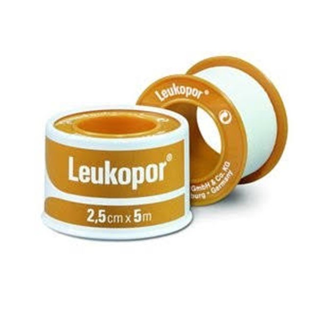 Leukoplast Leukopor - Cerotto In Rocchetto In TNT Bianco 2,5 cm x 5 m
