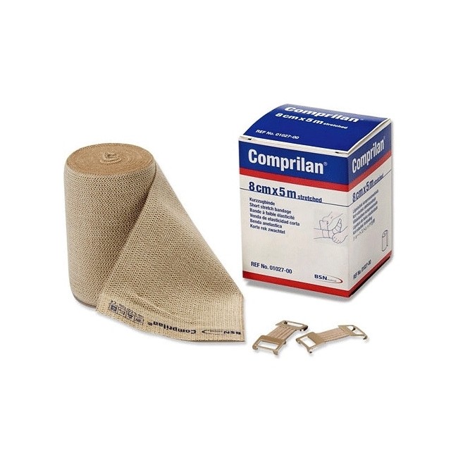 Benda Elastica Compressiva Comprilan Estensibilita' Bassa Pelle 8x500 Cm