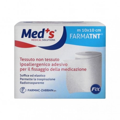 Med's Farmatnt - Tessuto Non Tessuto Fissaggio Medicazione, 10m x 10cm