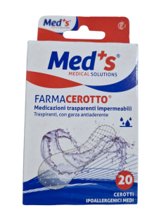 Med's Farmacerotto - Cerotto Classico Ipoallergenico 2 Formati, 20 pezzi