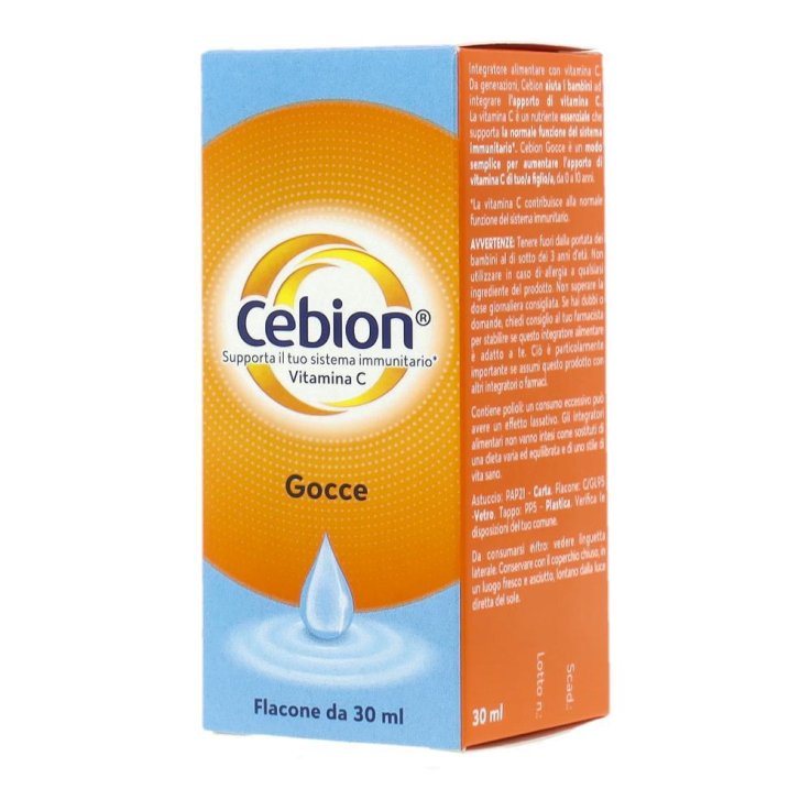 Cebion Integratore di Vitamina C in gocce da 0 ai 10 anni, 30ml