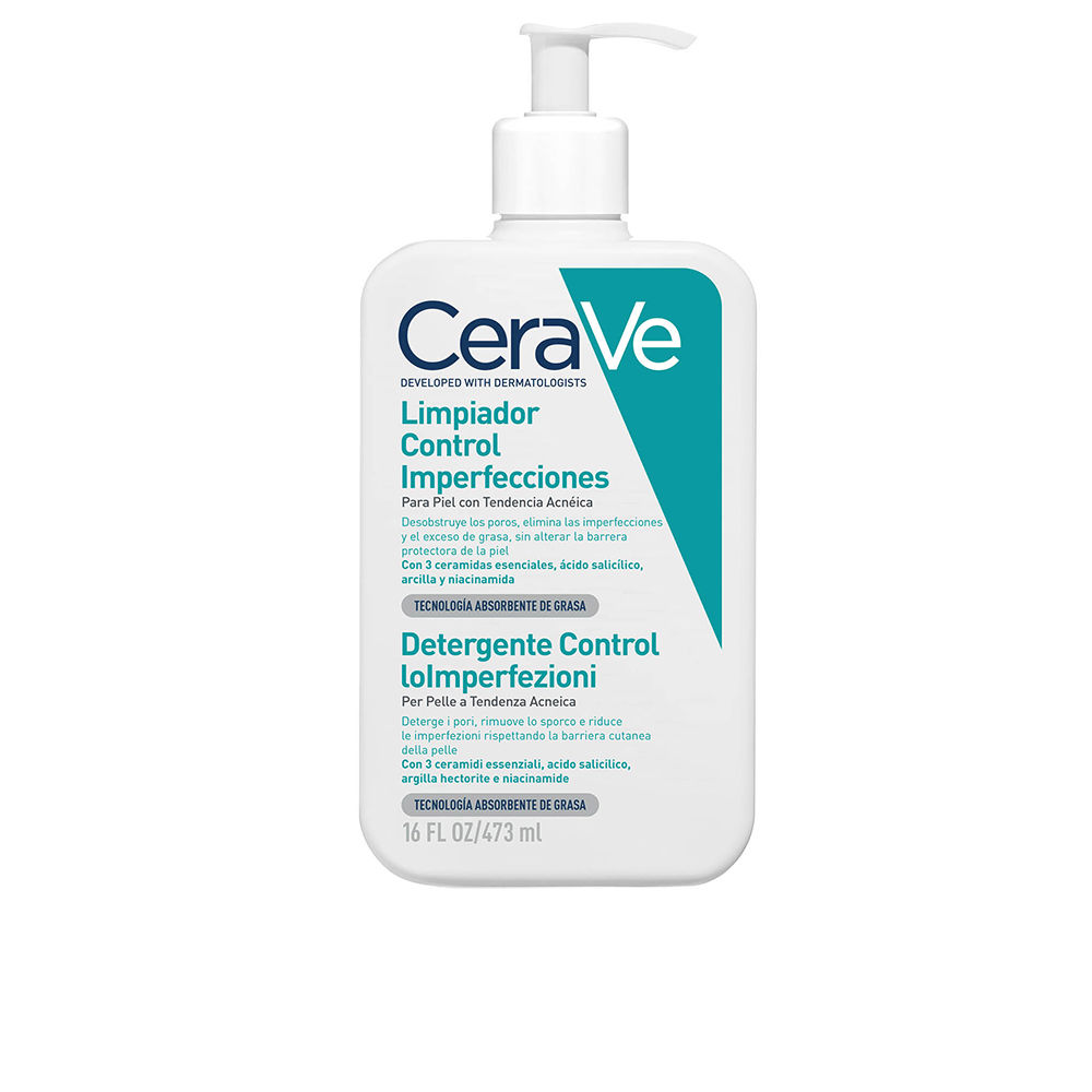 CeraVe Acne Gel Detergente Controllo Imperfezioni con Risciacquo, 473ml