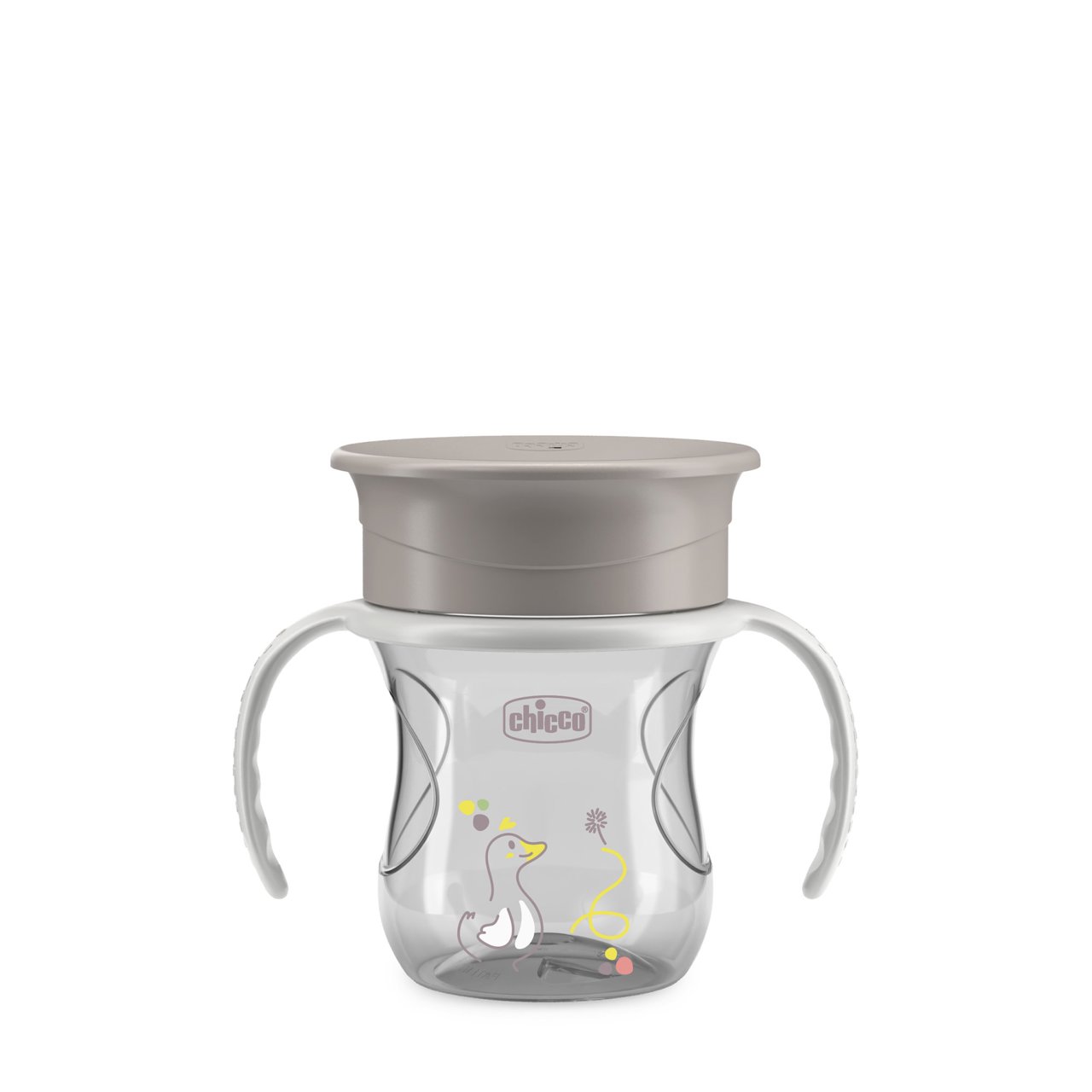 Chicco Perfect Cup Tazza 12m+ Colore Grigio, 200ml
