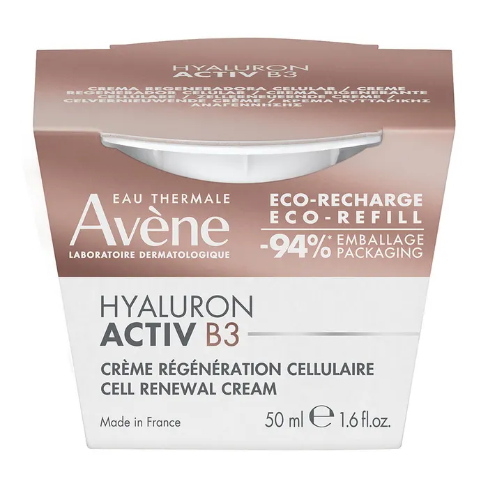 Avène Hyaluron Activ B3 Ricarica - Crema giorno rigenerante e rimpolpante per il viso, 50 ml