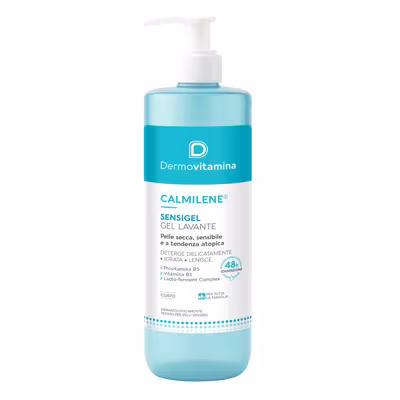 Dermovitamina Calm Sensigel Gel detergente lenitivo per la pelle secca e sensibile, 400 ml