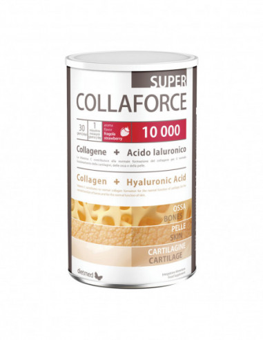 Dietmed Collaforce Super 10.000 Integratore Alimentare gusto Fragola, 450g