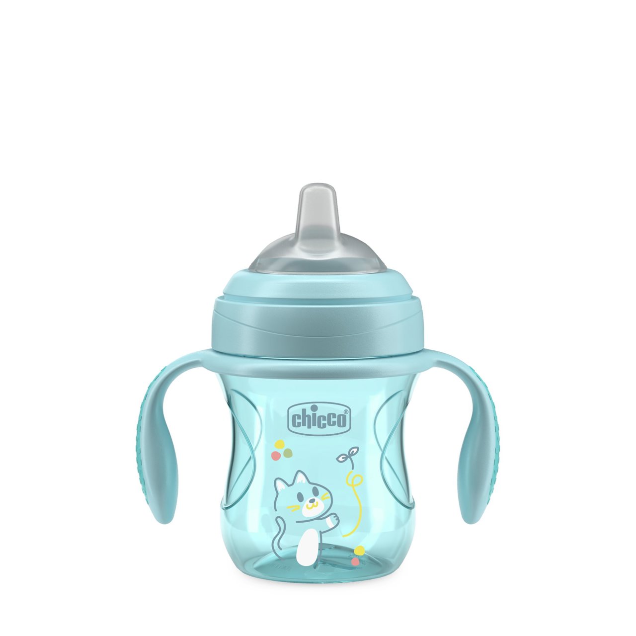 Chicco Tansition Cup Tazza 4m+ colore Azzurro, 200ml